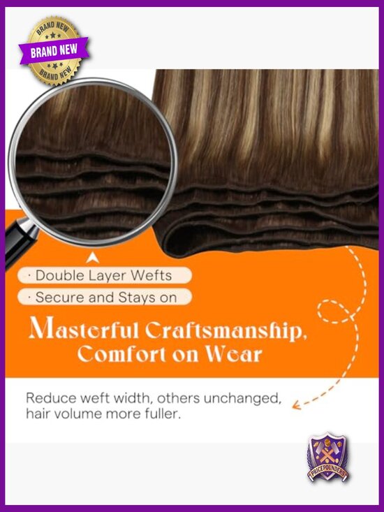 Remy Human Hair Weft Extensions 20\